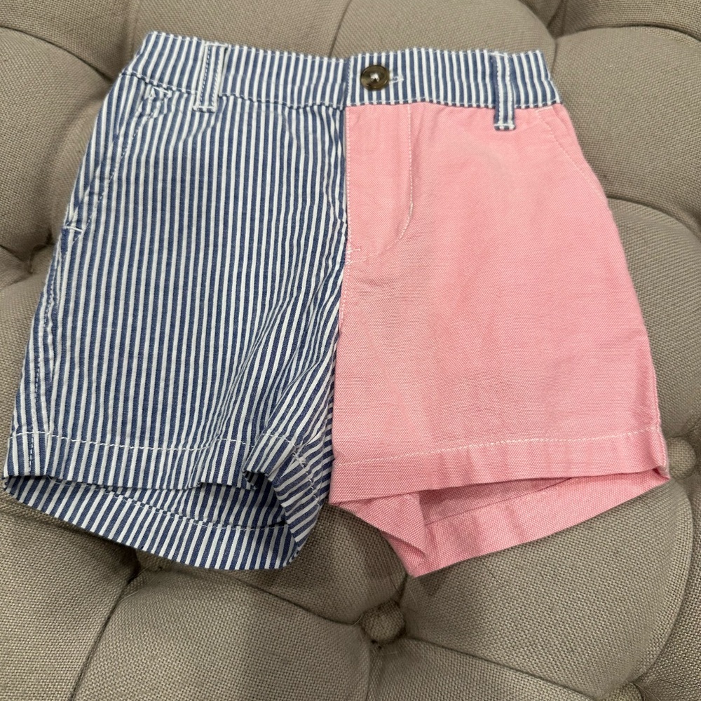 Ralph Lauren Blue and Pink Striped Shorts, 9m